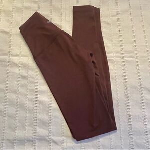 Lululemon Align Burgundy Leggings size 4